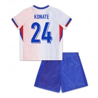 Camisa de time de futebol França Ibrahima Konate #24 Replicas 2º Equipamento Infantil Europeu 2024 Manga Curta (+ Calças curtas)